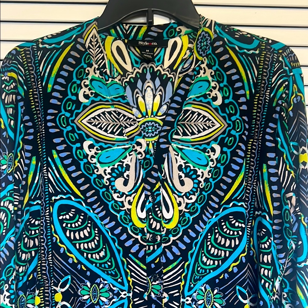 Style & Co Women’s Dress Blouse Size M